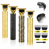 Vintage T9 Professional Hair Trimmer – Rechargeable Zero Gap T-Blade Beard & Hair Clipper for Men