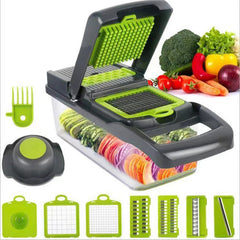 Hot Selling 22 1 Horizontal Handheld Multifunctional Vegetable Onion Slicer Stainless Steel Kitchen Tool for Household Manual