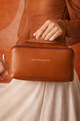 Luxury PU Leather Cosmetic Makeup Bag – Stylish Travel Pouch for Women (Water-Resistant & Spacious)