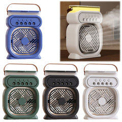 Fan Humidifier – Portable 2-in-1 Cooling Fan & Air Moisturizer | Rechargeable Mini Air Cooler for Home, Office & Travel